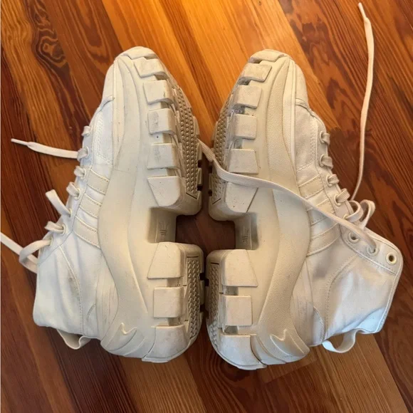 adidas gazelle silver green womens Adidas x Ivy Park Women's Savage Off White / Off White / Cloud White Low  Top Sneakers